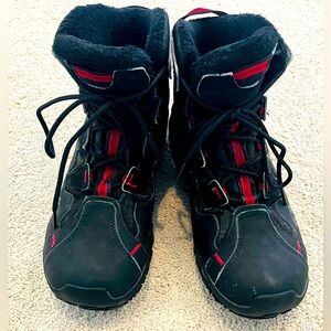 Salomon Cross Hike Mid Damskies Zimowe Womens Size 6.5 Black Trail Hiking Boots